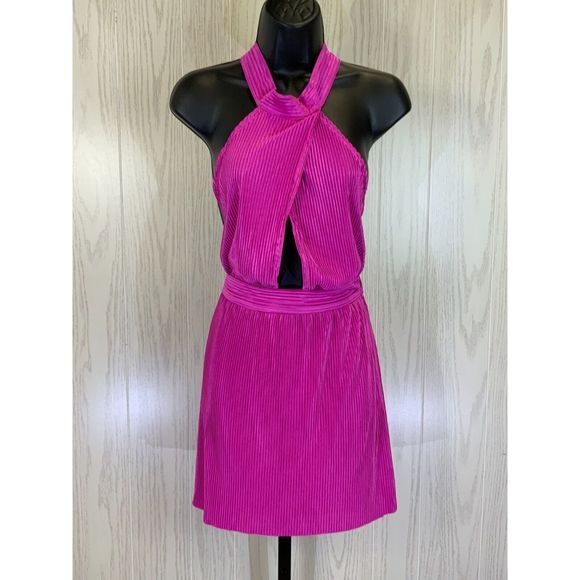 Sincerely Jules High Neck Pleated Dress, Size Small - Picture 1 of 9